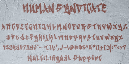 Human Syndicate Font Poster 5