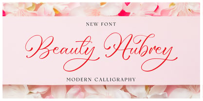 Beauty Aubrey Font Poster 1