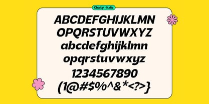 Chalty Font Poster 7