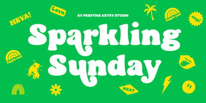 Sparkling Sunday Font Poster 1