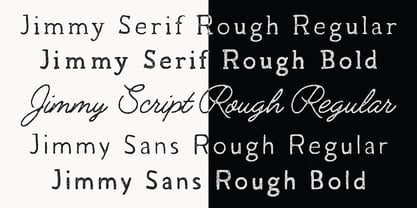 TC Jimmy Rough Font Poster 2