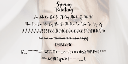 Spring Painting Font Poster 6