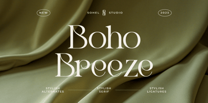 Boho Breeze Font Poster 1