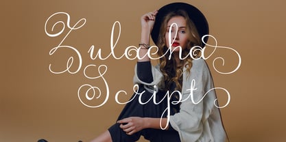 Zulaeha Script Font Poster 1