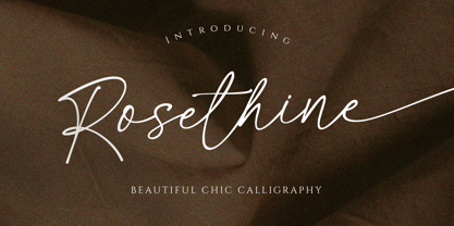 Rosethine Font Poster 1