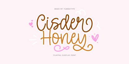 Cisder Honey Font Poster 1