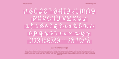 Cisder Honey Font Poster 9