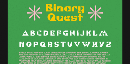 Binary Quest Font Poster 9