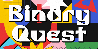 Binary Quest Font Poster 1