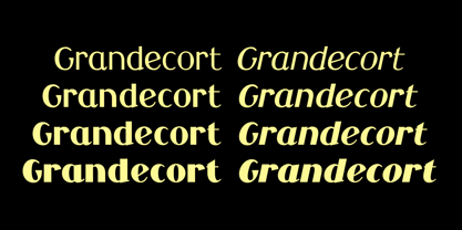 Grandecort Font Poster 3