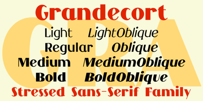 Grandecort Font Poster 2