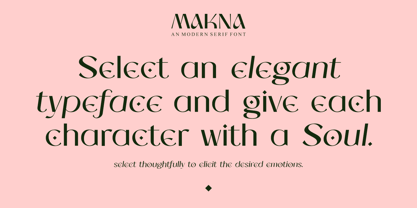 Makna Font Poster 4