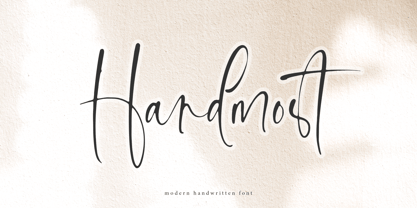 Handmost Font Poster 1