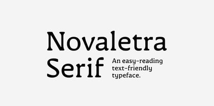 Novaletra Serif CF Font Poster 1