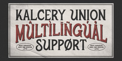 Kalcery Union Font Poster 10