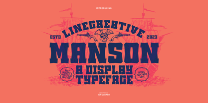 Manson Font Poster 1