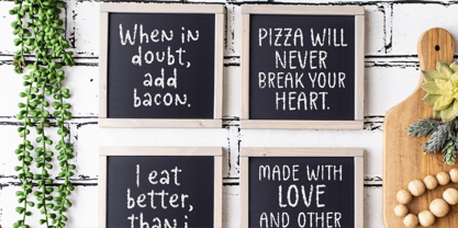 Farmhouse Chalkboard Font Poster 2