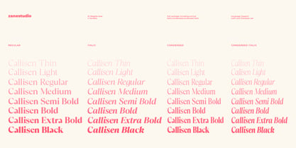 Callisen Font Poster 2