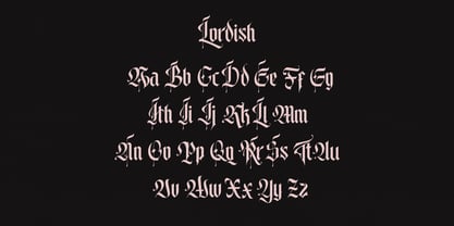 Lordish Font Poster 2
