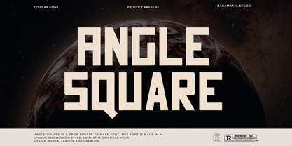 Angle Square Font Poster 1