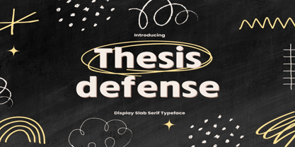 Thesis Defense Font Poster 1