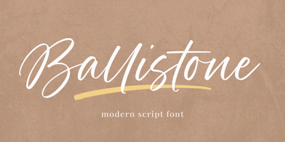 Ballistone Font Poster 1
