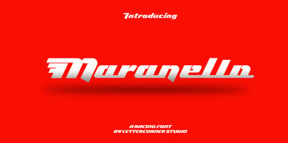 Maranello Font Poster 1