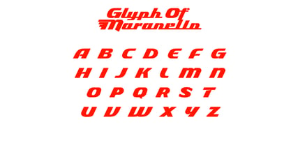 Maranello Font Poster 4