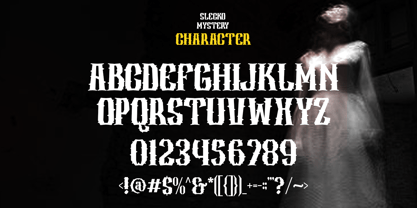 Slecko Mystery Font Poster 12