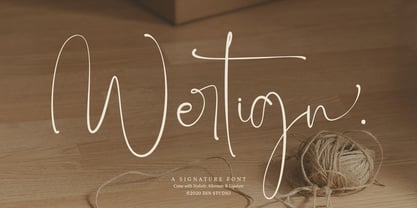 Wertign Font Poster 1