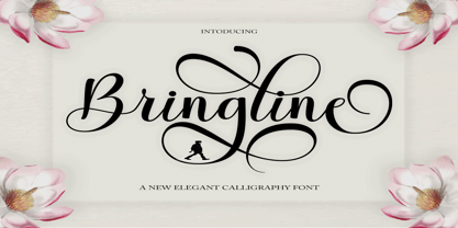 Bringline Script Font Poster 9