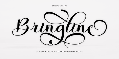 Bringline Script Font Poster 1