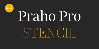 Praho Pro Stencil Fuente Póster 1