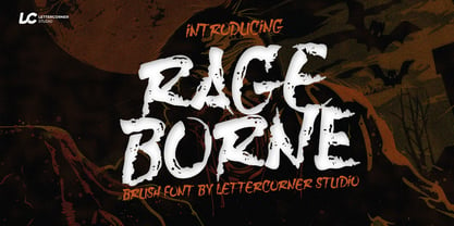 Rageborne Font Poster 1