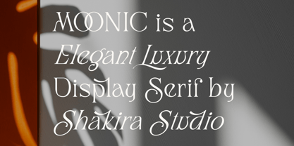 MOONIC Font Poster 2