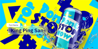 King Ping Sans Font Poster 1