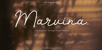Marvina Font Poster 1