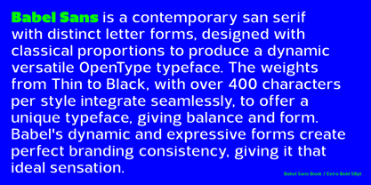 Babel Sans Font Poster 7