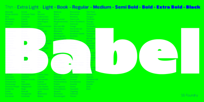 Babel Sans Font Poster 1