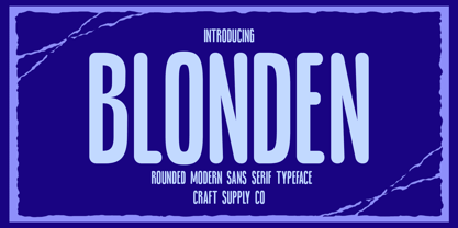 Blonden Rounded Fuente Póster 1