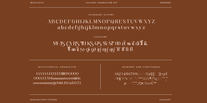 Sillena Font Poster 15