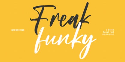 Freak Funky Font Poster 1