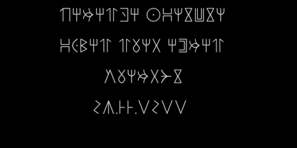 Ongunkan Wakanda Runic Font Poster 2