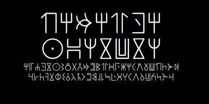 Ongunkan Wakanda Runic Font Poster 1