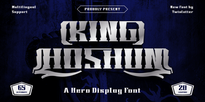 KING HOSHUN Font Poster 1