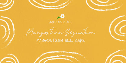 Mangosteen Font Duo Fuente Póster 8
