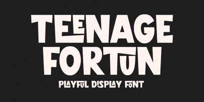 Teenage Fortun Font Poster 1