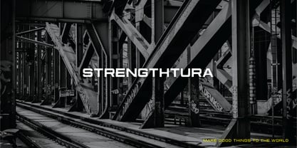 Strengthtura Font Poster 1