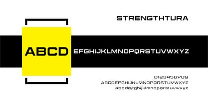 Strengthtura Font Poster 2