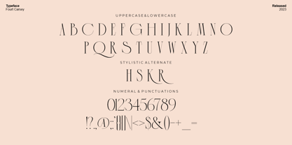 Fourt Carsey Font Poster 14